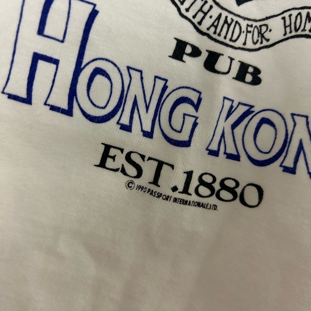 Vintage Single stitch Oneida T shirt Tee Maxwells Hong Kong White Size XL Usa - Picture 4 of 12